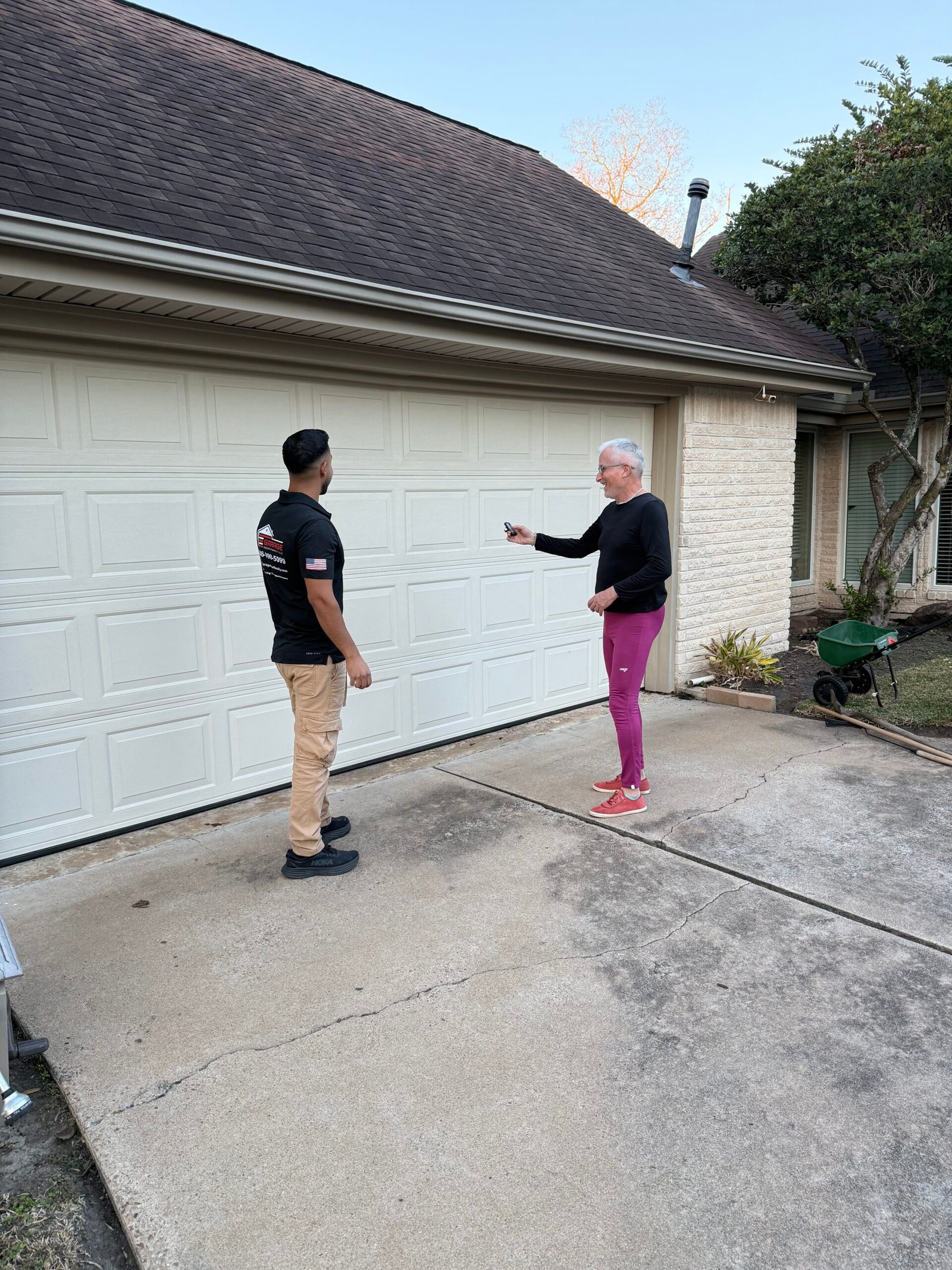 new garage door installation in houston texas